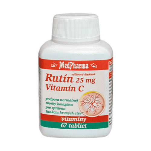 MEDPHARMA Rutín 25 mg + vitamín C 100 mg 67 tabliet 1