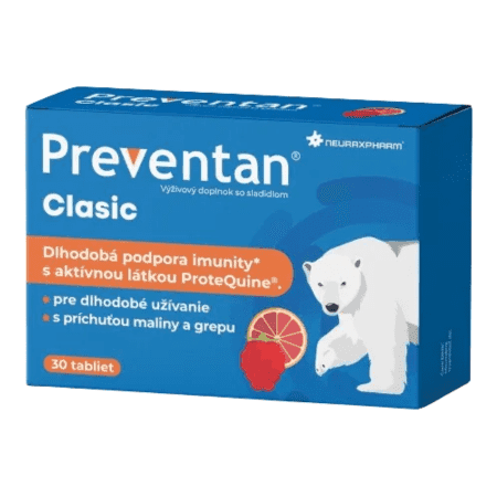 NEURAXPHARM Preventan clasic junior jahoda 30 ks