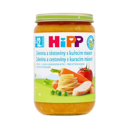HIPP Bio zelenina a cestoviny s kuracím mäsom 220 g