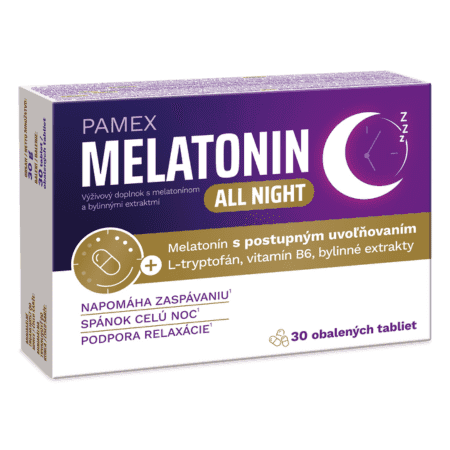 PAMEX Melatonin all night 30 tabliet