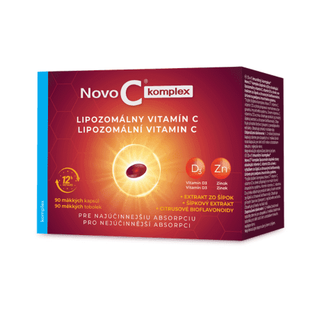 NOVO C Komplex lipozomálny vitamín C + vitamín D3 + zinok 90 kapsúl