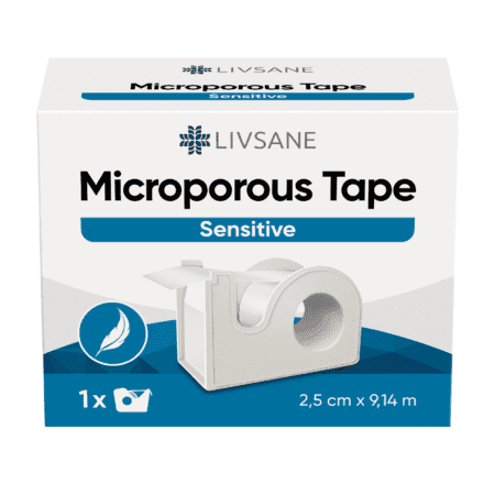 LIVSANE Mikroporézna páska sensitive 2,5 cm x 9,14 m 1 ks
