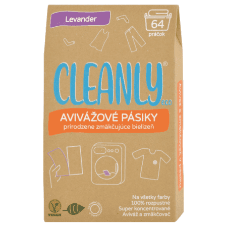 CLEANLY ECO Avivážové pásiky levander 64 ks