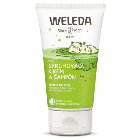 WELEDA 2v1 Sprchový krém a šampón veselá limetka 150 ml 1
