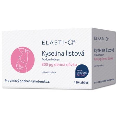 ELASTI-Q Kyselina listová 800 µg 180 tabliet 1