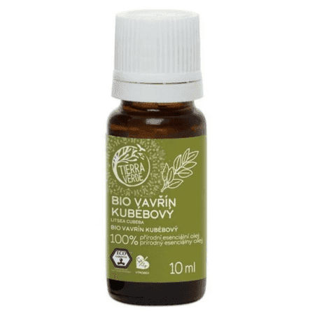 TIERRA VERDE Bio vavrín kubébový prírodný 100% esenciálny olej 10 ml 1