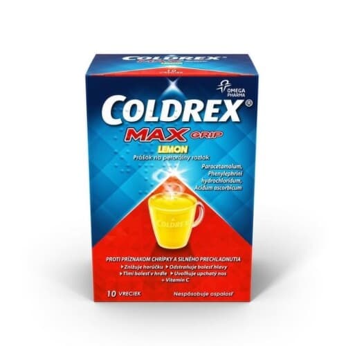 COLDREX MaxGrip lemon vrecúška 10 ks