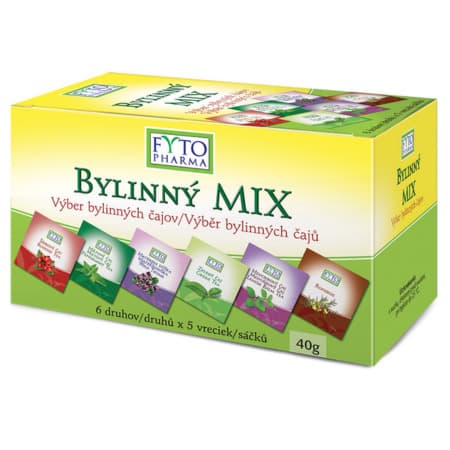 FYTOPHARMA Čaj bylinky mix vrecúška 6 x 5 druhov 1 x 1 set
