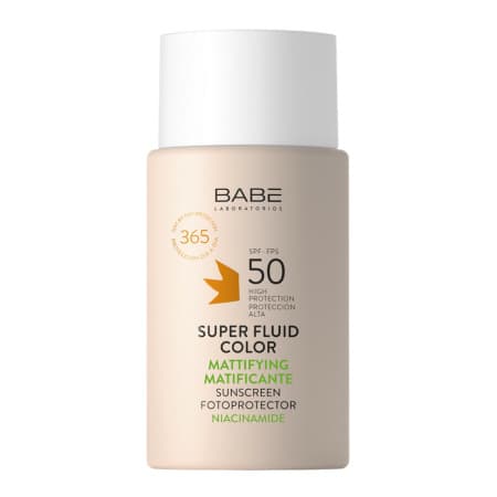 BABÉ Super tónovaný zmatňujúci fluid s ochranným faktorom 50 ml 1
