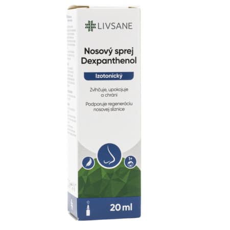 LIVSANE Nosový sprej dexpantenol 20 ml