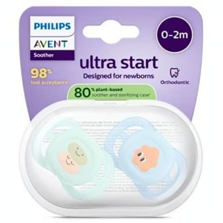 PHILIPS AVENT Cumlík ultra start 0-2m pre chlapca na utišovanie SCF075/14 1 x 2 ks 1