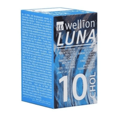 WELLION Luna chol testovacie prúžky 10 ks 1