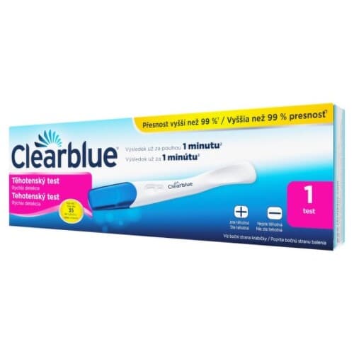 CLEARBLUE Plus tehotenský test rýchla detekcia 1 kus 1