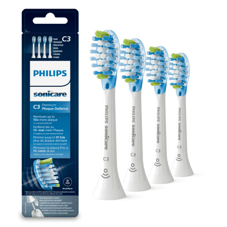 PHILIPS SONICARE C3 premium plaque defense white náhradné hlavice HX9044/17 4 ks 1