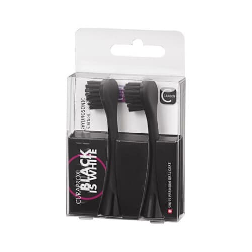 CURAPROX Hydrosonic black is white náhradná hlavica carbon 2 ks 1