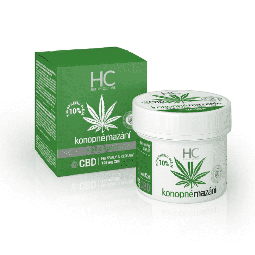 HEALTH CULTURE Konopné mazanie 10% s CBD 125 ml 1