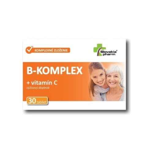 SLOVAKIAPHARM B-komplex + vitamín C 30 tabliet 1