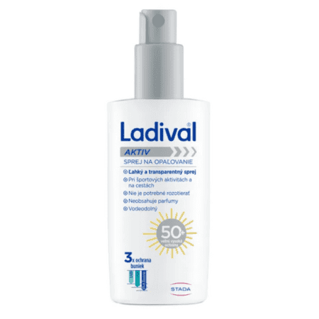 LADIVAL Aktiv SPF50+ transparentný sprej na opaľovanie 150 ml