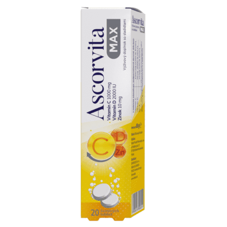 ASCORVITA Max 20 šumivých tabliet 1