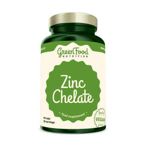 GREENFOOD Zinok chelát 90 kapsúl