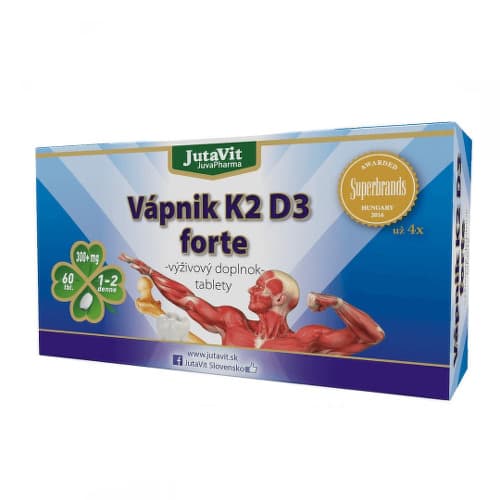 JUTAVIT Vápnik K2 D3 forte 60 tabliet 1
