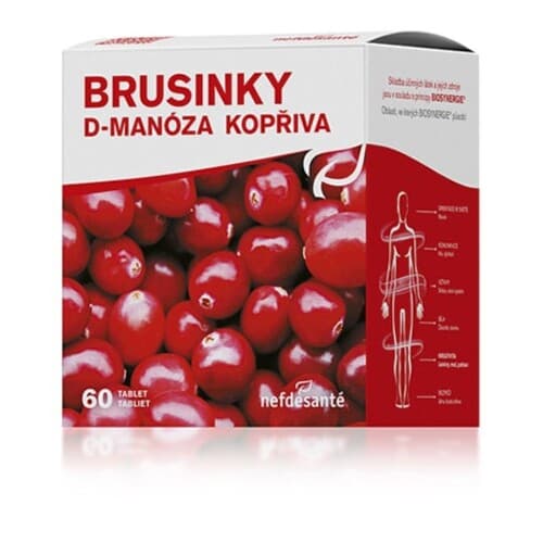 NEFDESANTÉ Brusnice D-manóza žihľava 60 tabliet 1