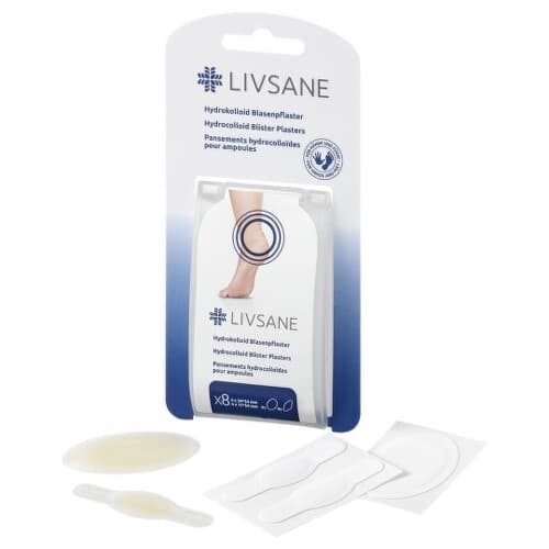 LIVSANE Hydrokoloidne náplasti na pluzgiere 2 veľkosti 8 kusov 1