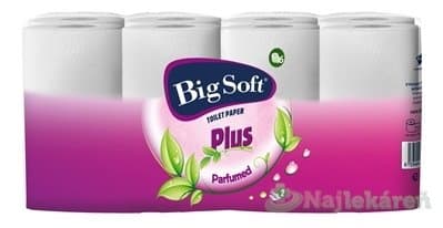 Big Soft Plus toaletný papier 2-vrstvový, biely 16ks