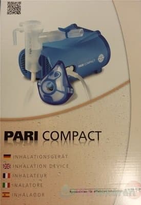 PARI COMPACT prístroj inhalačný s tryskovým rozprašovaním lieku, 1ks 1
