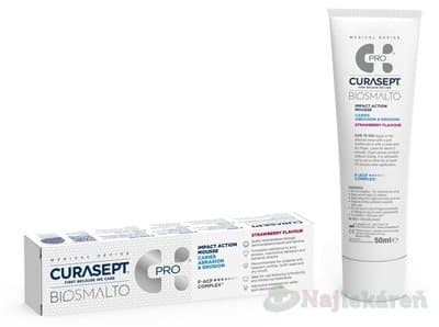 CURASEPT Biosmalto c.a.e. dentálna pena príchuť jahoda 50 ml