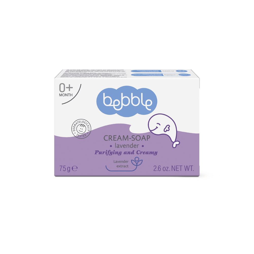 Detské krémové mydlo s levanduľou Bebble 75 g