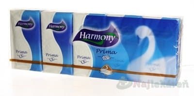 Harmony Prima 0207 papierové vreckovky 3-vrstvové 10 x 10 ks