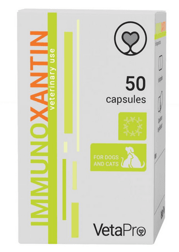 VetaPro ImmunoXantin výživový doplnok na posilnenie imunity pre psy a mačky 50 kapsúl