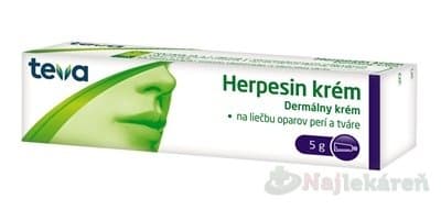 HERPESIN KRÉM na liečbu oparov 5g 1