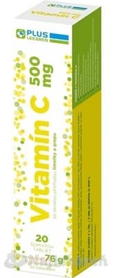 PLUS LEKÁREŇ Vitamín C 500 mg 20ks 1