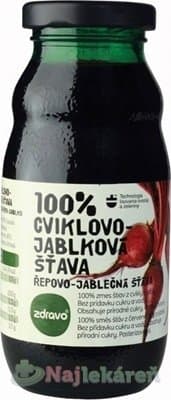 Zdravo 100% CVIKLOVO-JABLKOVÁ ŠŤAVA 200 ml