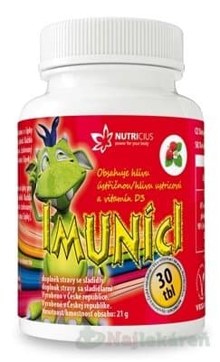 Imuníci Hlíva ústřičná s vit.D pro děti tabliet 30 1