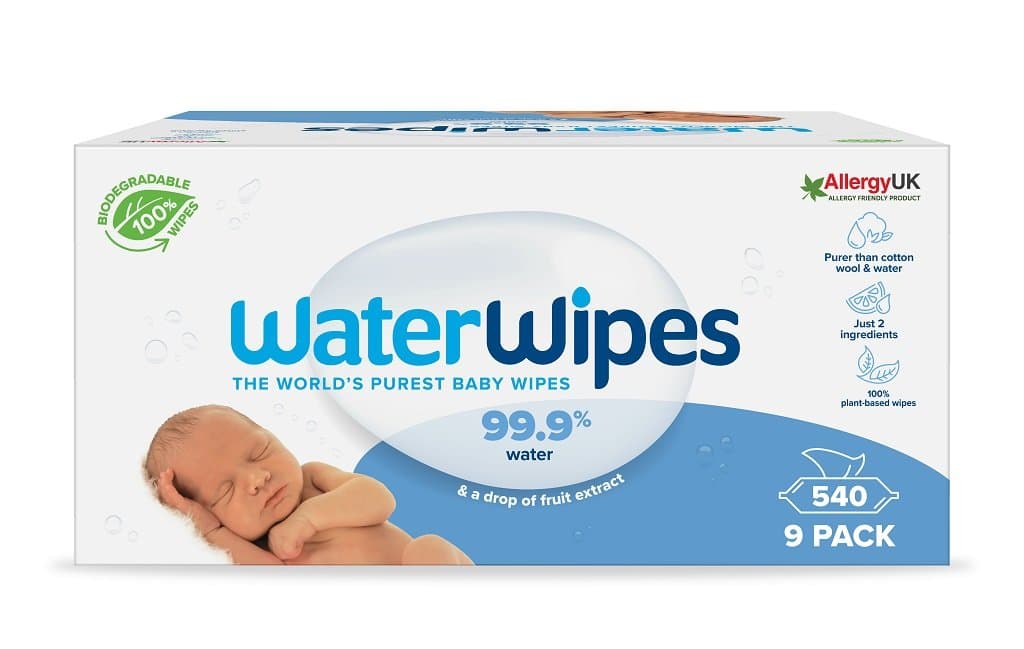 9x WATERWIPES 100% BIO odbúrateľné obrúsky 60ks 1