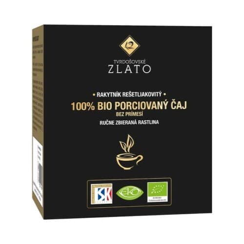 TVRDOŠOVSKÉ ZLATO rakytnik 100% bio porciovaný čaj 20 x 3 g