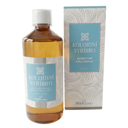 HBO Clinic koloidné striebro hustota častíc 20 ppm 500 ml