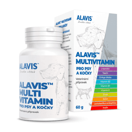 ALAVIS Multivitamín pre psy a mačky 60 g