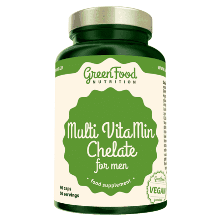 GREENFOOD Multi vitamin chelát pre mužov 90 kapsúl