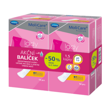 MOLICARE Premium lady pad 1,5 kvapky duopack 2 x 14 ks set