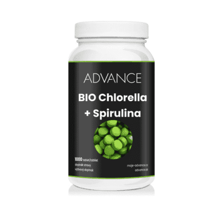 ADVANCE Chlorella + spirulina bio 1000 tabliet