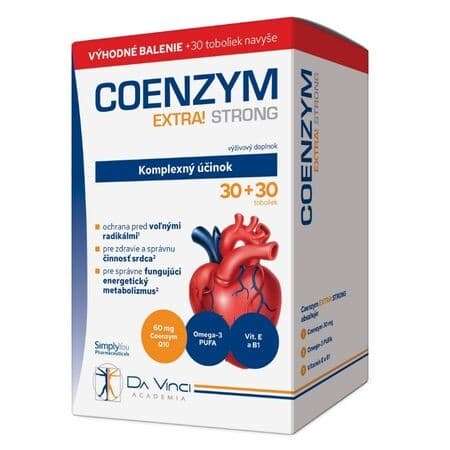 DA VINCI Coenzym extra strong 60 mg 30 + 30 kapsúl ZADARMO