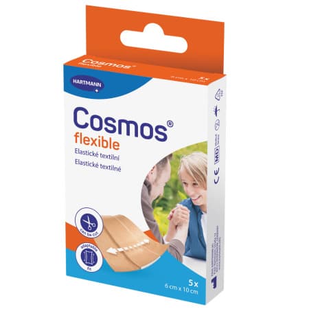 COSMOS Flexible elastická textilná náplasť na rany inovácia 2025 1 x 5 ks