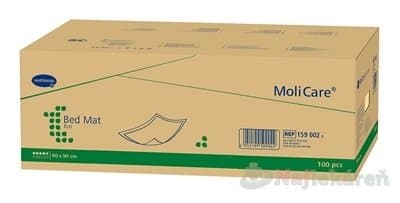 MOLICARE Bed mat eco 5 kvapiek 60 x 90 cm absorpčné podložky 100 ks