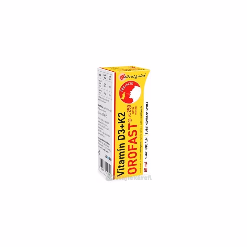 OROFAST Vitamín D3+K2 sprej 50 ml