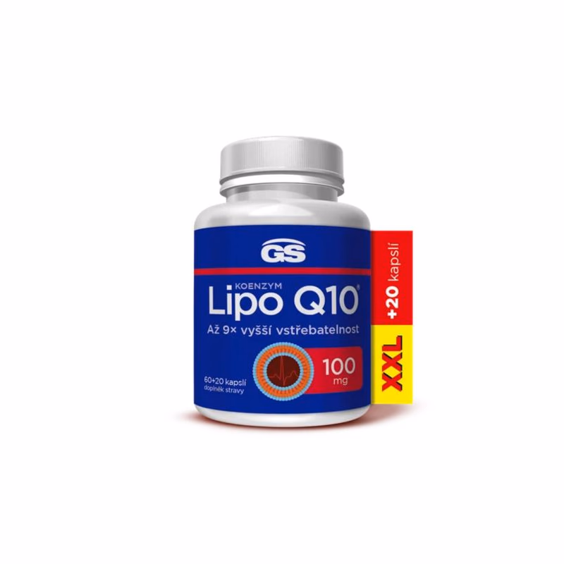 GS Koenzým Lipo Q10 100 mg XXL 80 kapsúl