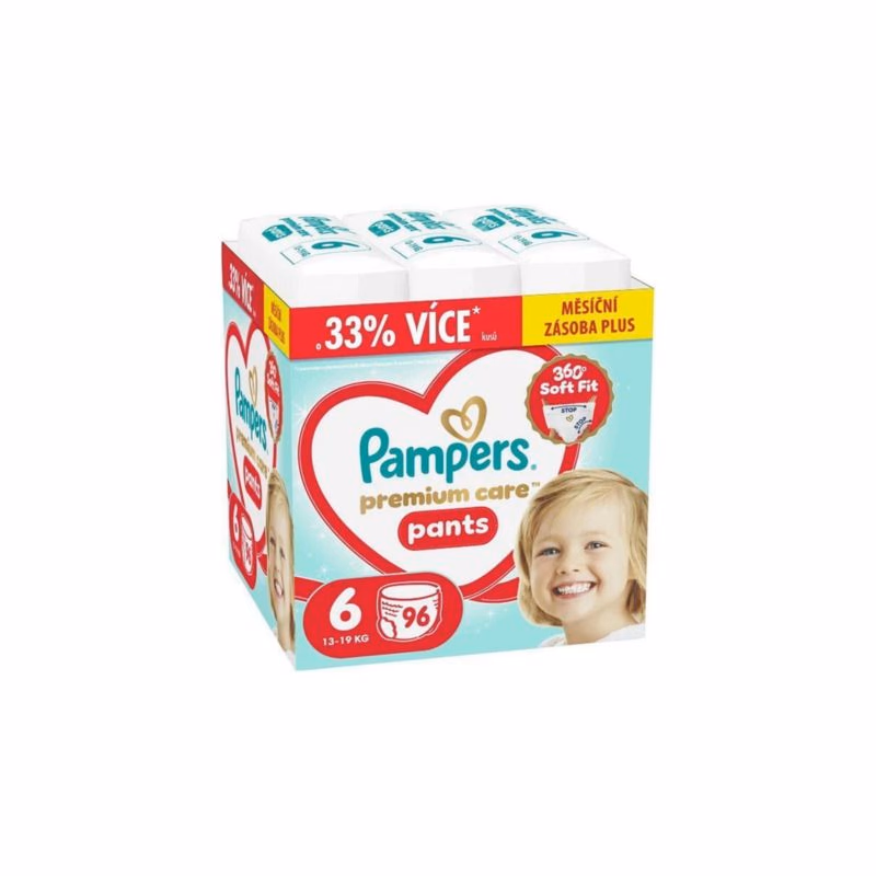 PAMPERS Premium care pants 6 13-19 kg 96 ks